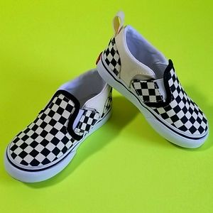 Vans Off the Wall Boy's Checkered Sneakers Size 7